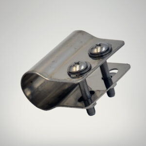 Badge bar clip, stainless steel