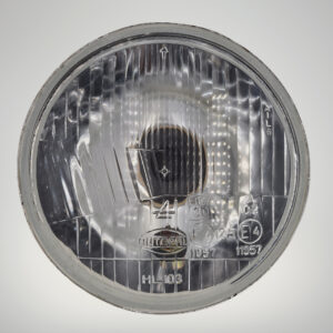 Autopal x Pride 5 3/4" (146mm) Headlamp, H4, RHD, With Pilot, Domed Glass