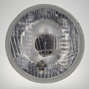 Autopal x Pride 5 3/4" (146mm) Headlamp, H4, RHD, With Pilot, Flat Glass