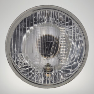 Autopal x Pride 5 3/4" (146mm) Headlamp, H4, LHD, With Pilot, Domed Glass